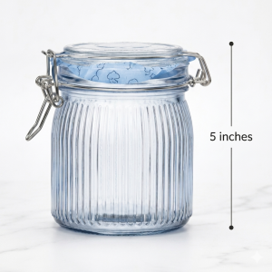Glass Jar/ Locking Lids 800ML